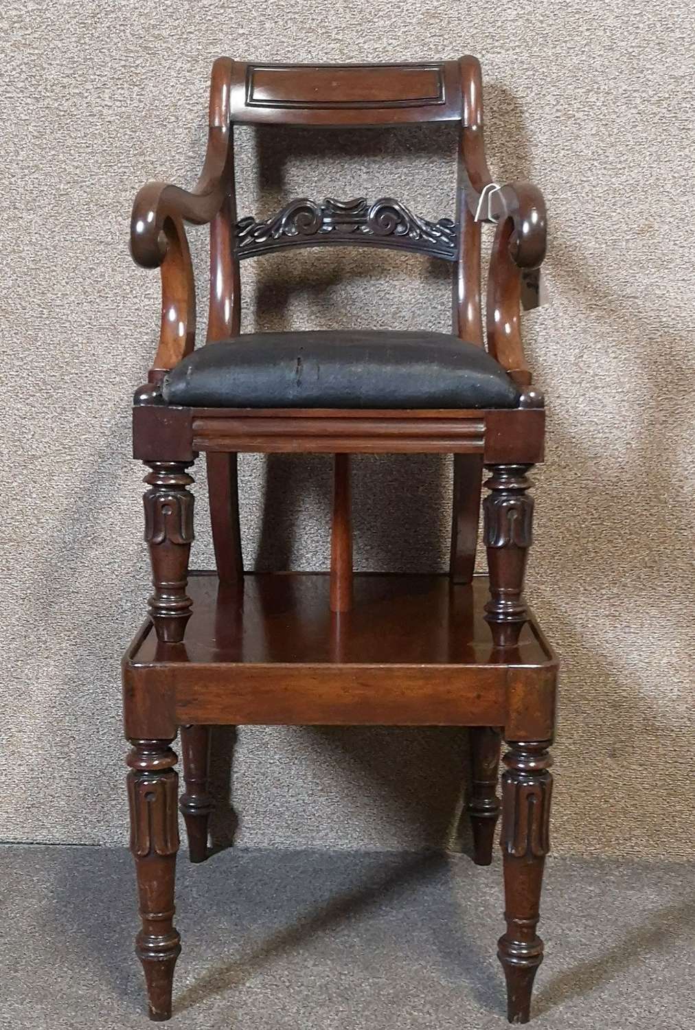 Regency Mahogany Childs Chair On Stand