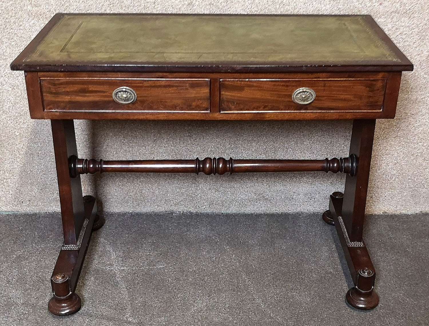 19th Century Mahogany Free Standing Writing Table