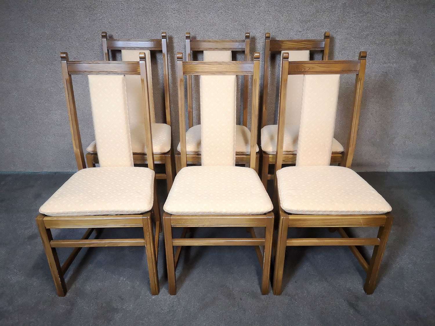 Set of Six Ercol Golden Dawn Dining Chairs