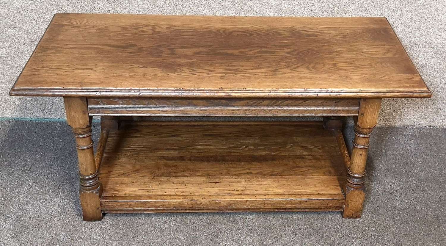 Rectangular Solid Oak Coffee Table