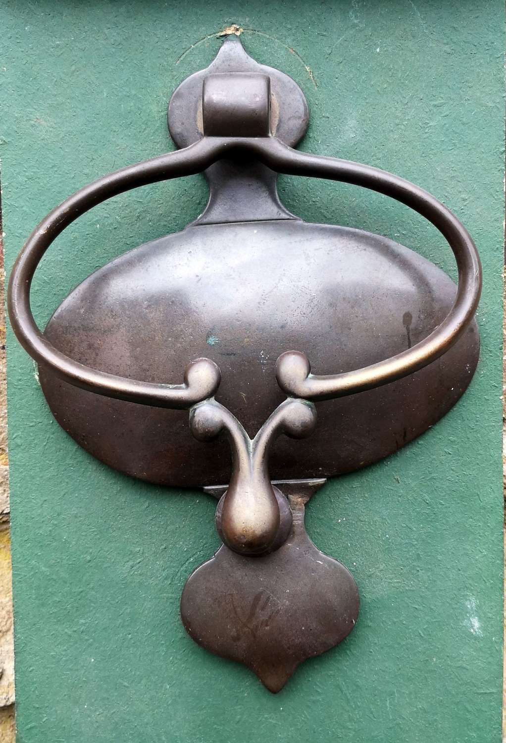 Antique Arts & Crafts Brass Door Knocker