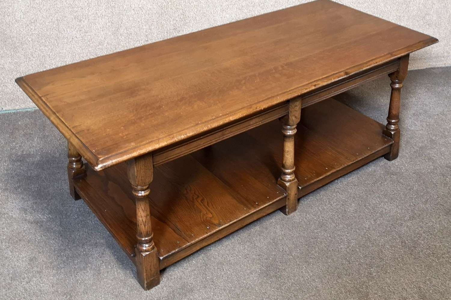 Large Solid Oak Rectangular Coffee Table