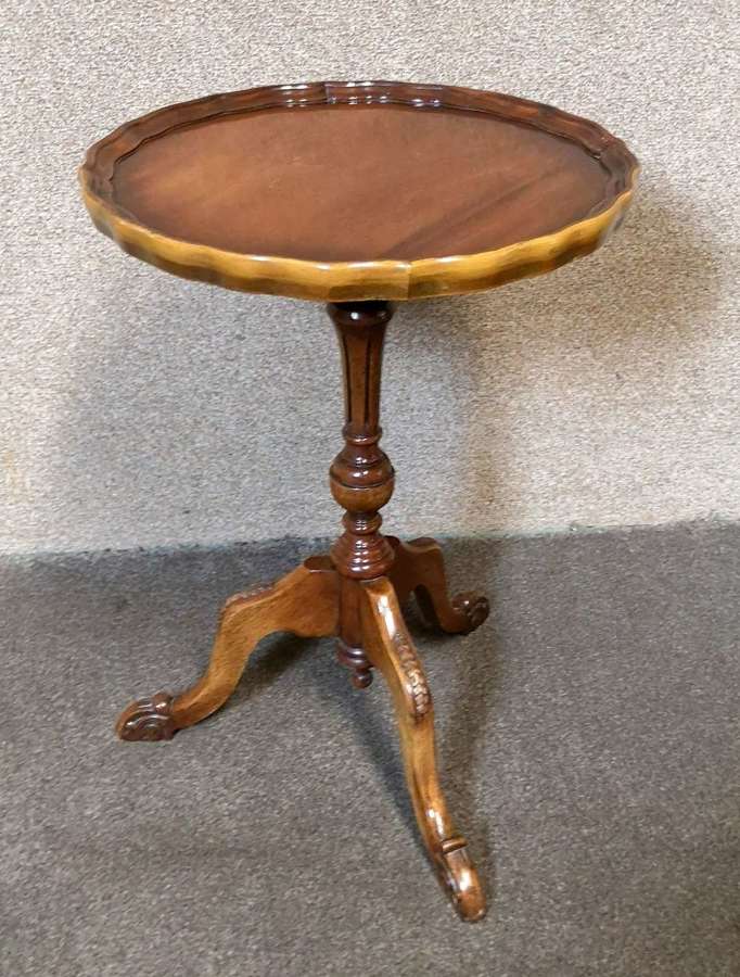 Figured Mahogany Wine Table Reprodux Bevan Funnell