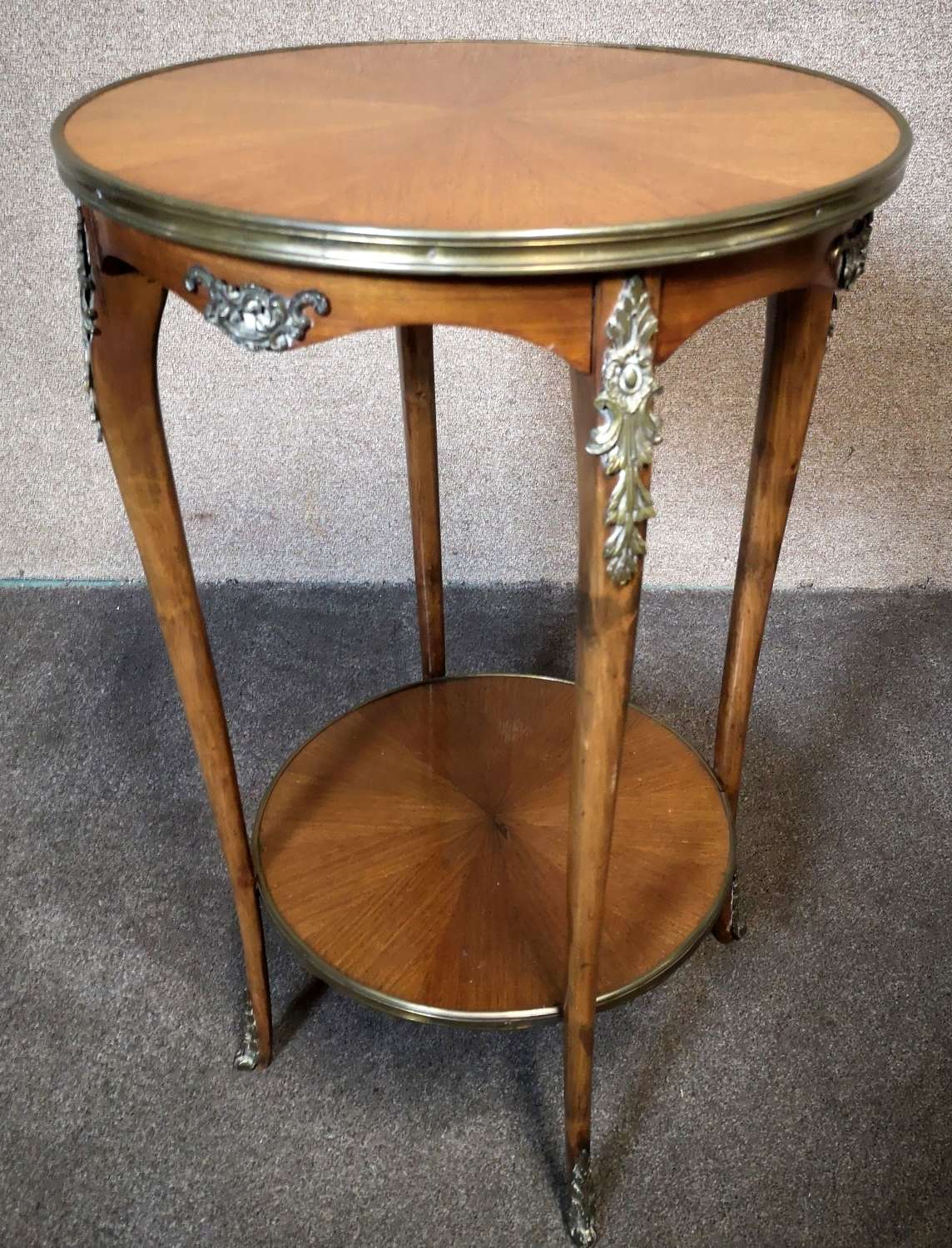 Antique French Reproduction Lamp Table / Gueridon