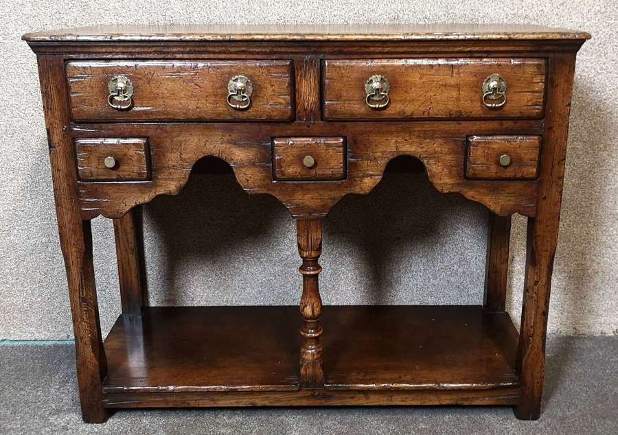 Antique Oak Miniature Dresser Base Titchmarsh & Goodwin