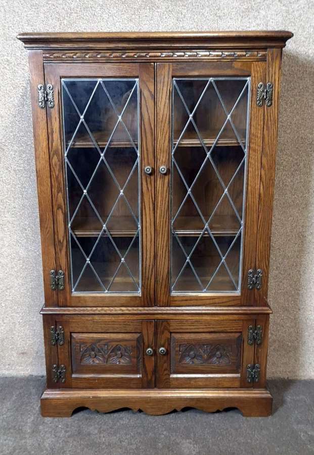 Wood Bros Old Charm Light Oak Bookcase / Cabinet