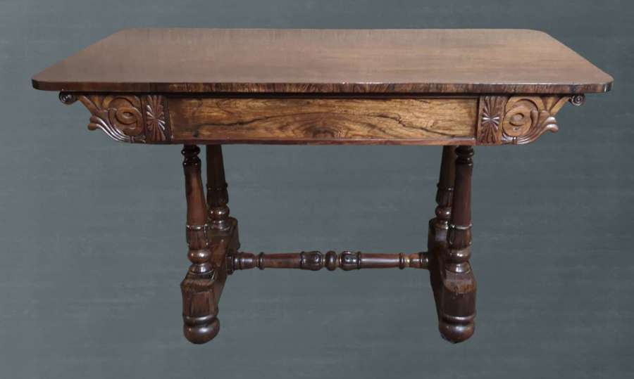 19th Century Rosewood Free Standing Writing Table