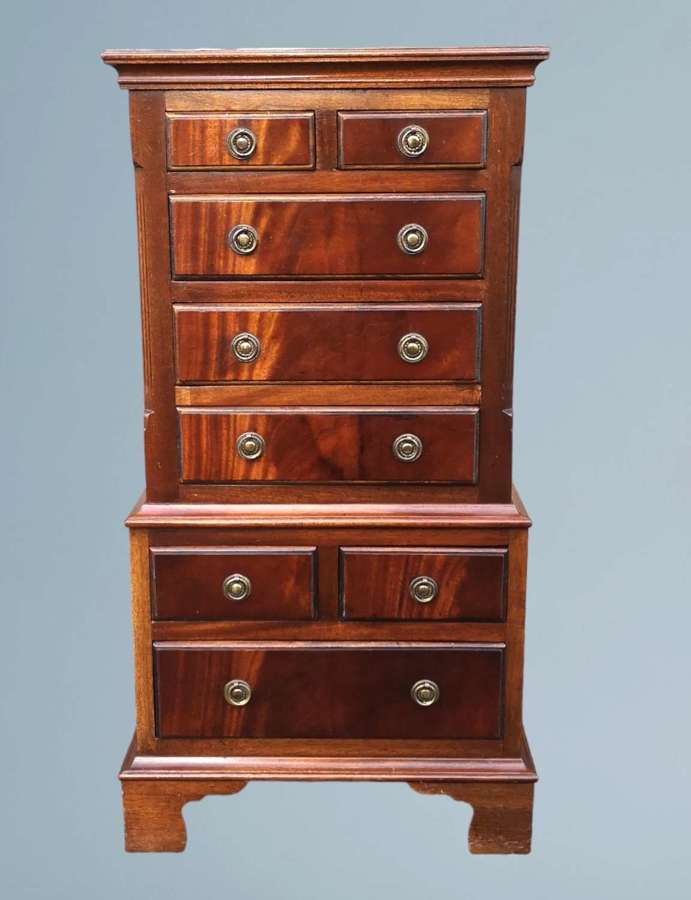 Reprodux Bevan Funnell Figured Mahogany Glove Chest