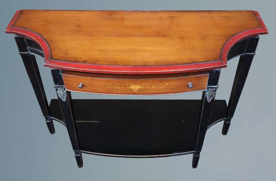 An Attractive Cherry and Painted Console Table